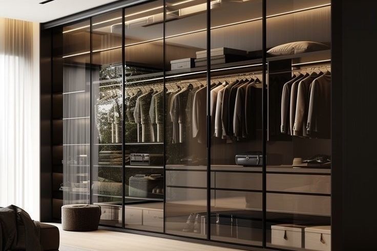 прозрачный шкаф