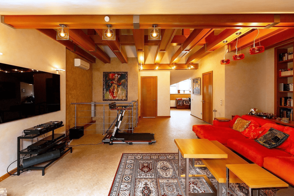 беговая дорожка с лестницей