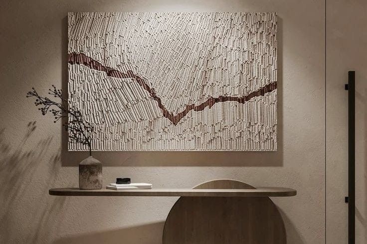 помещение в бежевых тонах