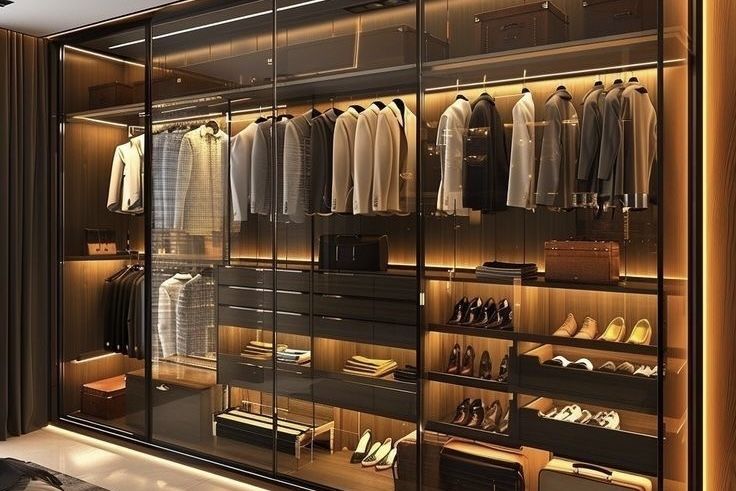 пиджаки висят