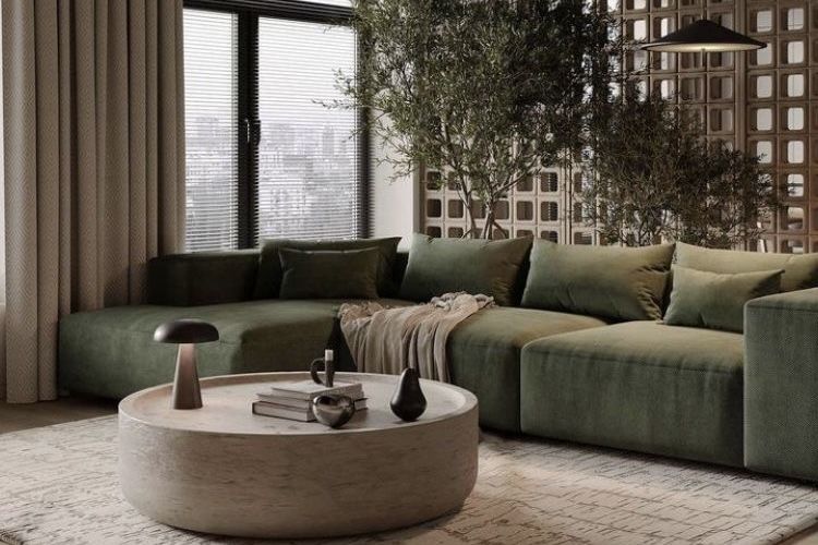 изумрудный диван