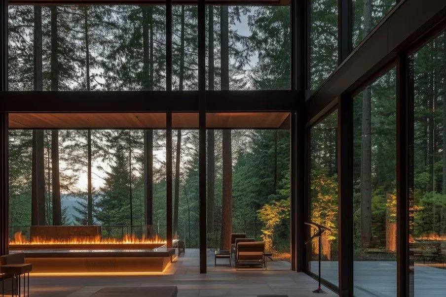 Modern Forest Living Space.jpeg лес